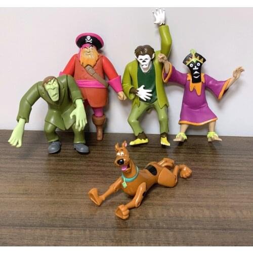 Lot 5Pcs Dog Ghost of Redbeard Racer Witch Doctor Creeper Monsters 5'' Action Figures Doll Toys Kids Gift