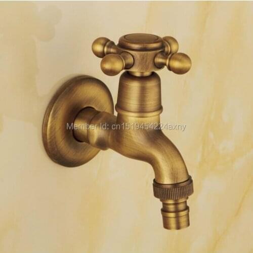 Antique Laundry Faucet Single Cold Water Taps Wall Mounted GI97