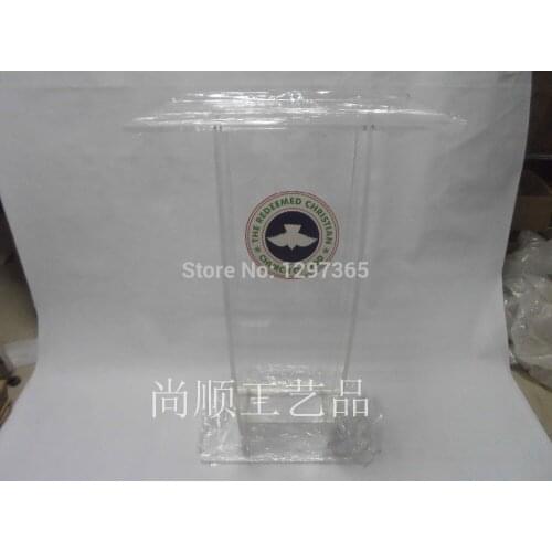 Free Shipping High Quality Price Reasonable Creative Acrylic Church Lectern podium