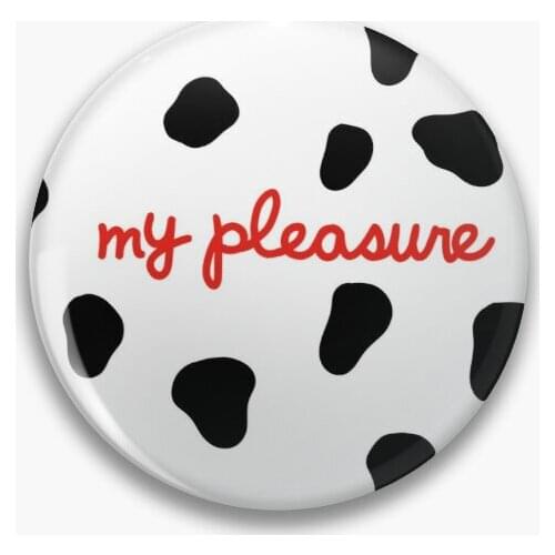 My Pleasure Chick V2 With Black Spots Soft Button Pin Jewelry Fashion Cute Decor Creative Cartoon Hat Brooch Gift Women