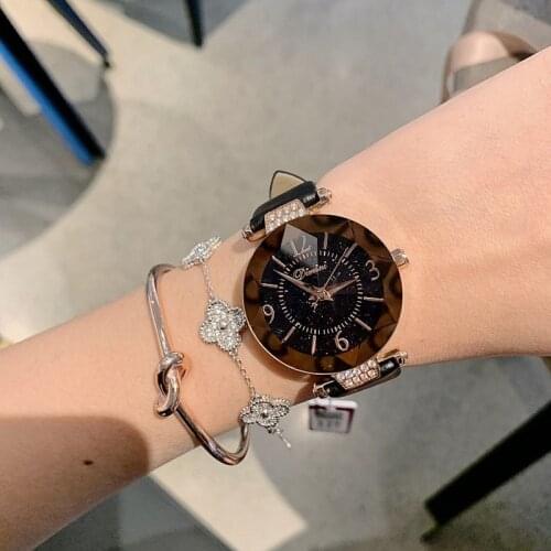 Fashion Simple Quartz Women Watches Top Brand Casual Ladies Watch Woman Luxury Starry Sky Dial Watch Clocks reloj mujer