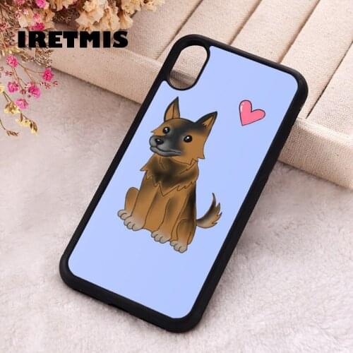 Iretmis 5 5S SE 2020 Phone Cover Case for iPhone 6 6S 7 8 Plus X Xs XR 11 12 Mini Pro Max Rubber Silicone German Shepherd