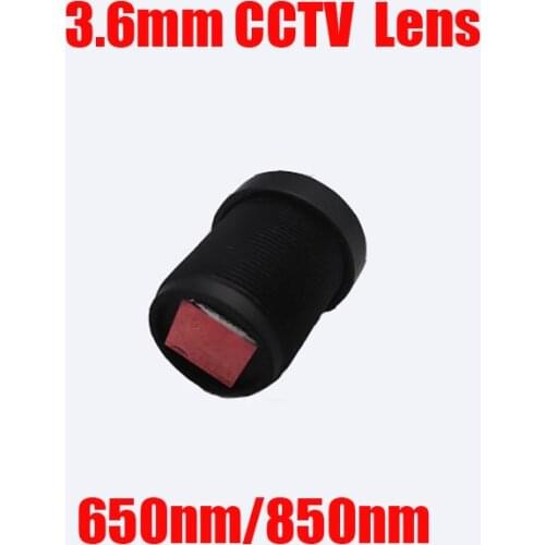 DIY 3.6mm CCTV Lens 650nm 850nm IR Filter M12 Mount Fixed Focus camera board Lens For CCTV Megapixle IP USB Camera