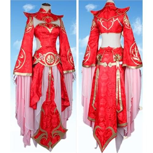 [STOCK] Game King Of Glory Cosplay A Lifetime Love Sun Wukong Luna Get Married Clothes Cosplay Costumes Wedding Party Show