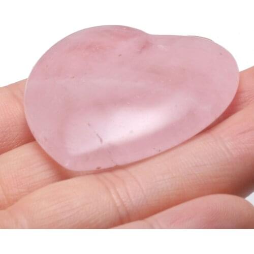 Natural Stone Pendant Heart-shaped Pink Crystal Exquisite Charms For Jewelry Making DIY Necklace Bracelet Anklet Accessory