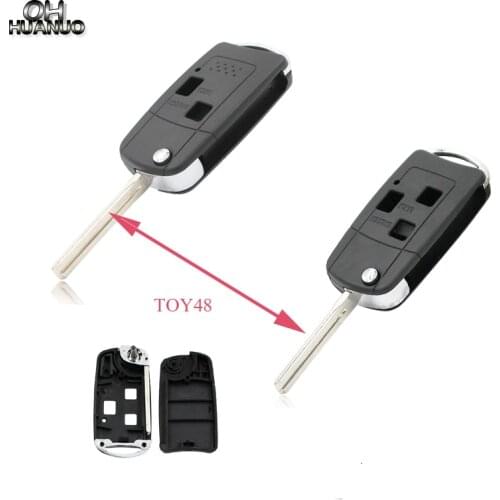 2/3 Buttons Modified Flip Remote Car Key Shell Case for Lexus RX300 LS400 LS430 ES330 SC430 IS300 LX470 RX330 RX350 GS300 TOY48