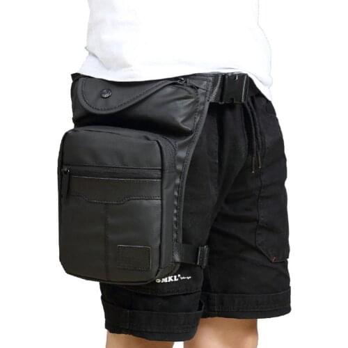 Men Waterproof Oxford Drop Leg Bag Waist Fanny Pack Belt Hip Bum Military Tactical for Travel Multi-purpose Messenger Bag