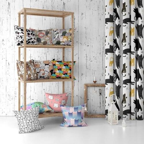 New Style Cute Animal Sofa Pillowcase Living Room Bedroom Pillowcase Car Decor Throw Pillow Case Lovely Square Cushion Cover