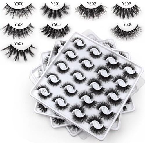 Mink Eyelashes Wholesale 20/100/200 pairs 3d mink lashes bulk natural false eyelashes Pack makeup Fake Eyelashes Bulk Items