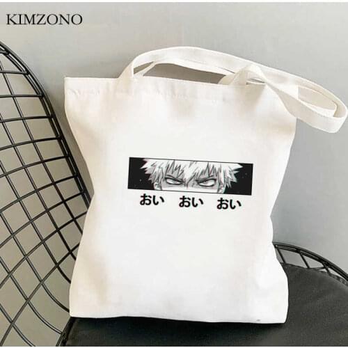 My Hero Academia Todoroki Bakugou shopping bag shopper eco recycle bag shopper bag net sacola bolsa compra sac tissu