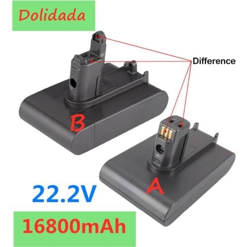 Type A/B) 22.2V 16800mAh Li-ion Vacuum Battery for Dyson DC35, DC45 DC31, DC34, DC44, DC31 Animal, DC35 Animal,917083-01