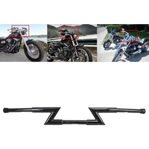 Universal 25MM Drag Handlebar Handle Z bar For Harley Softail Dyna XL SportsterChopper Cruisers Bobber Bike Custom Street Bike