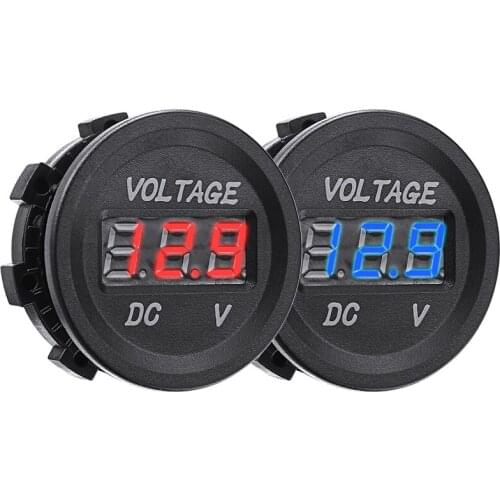 12V LED Digital Display Voltmeter Mini DC Voltage Gauge Meter For Car Motorcycle LED Panel Digital Volt Voltage