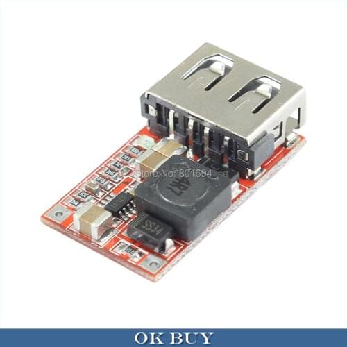 10PCS/LOT DC Buck Converter 6-24V 12V Step-down to 5V 3A USB Charger Small Size Power Supply Module For IPhone Android etc