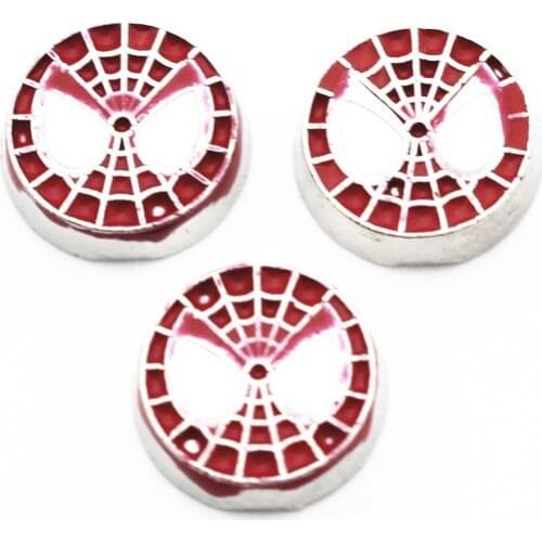 20Pcs/Lot Spider Net Alloy Floating Charms Hand-made DIY for Glass Lockets