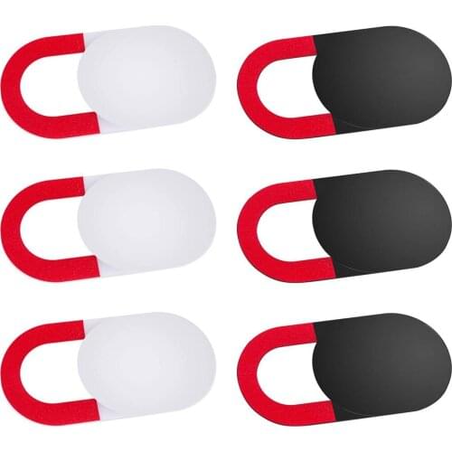 3Pcs/set Ultra Thin Lens WebCam Cover Shutter Slider Plastic Camera Cover For Ipad Phone PC Laptop Lens Privacy Sticker