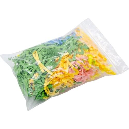 5 Bags Bird Toys Colorful Shred Paper Foot Beak Grinding Stuffing Foraging Toy Refill for Parrot Conure Chewing Gift Wrapping