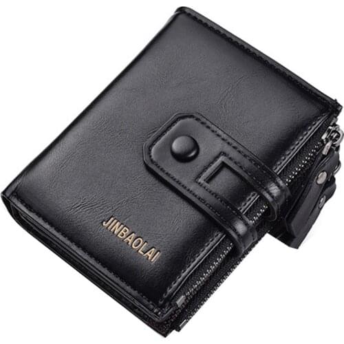 70% Dropshipping!!Vintage Men Hasp Short Wallet Cash Card Holder Faux Leather Coin Purse Clutch