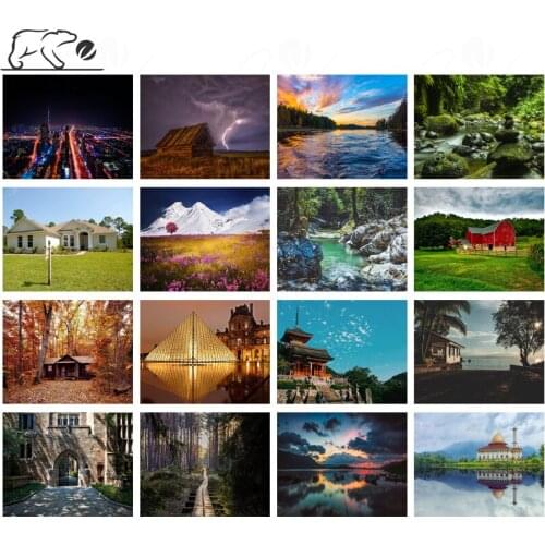 Pastoral Farmhouse Diamond Painting Cross Stitch European Modern Rainforest Natural Landscape Diamond Embroidery Home Decor