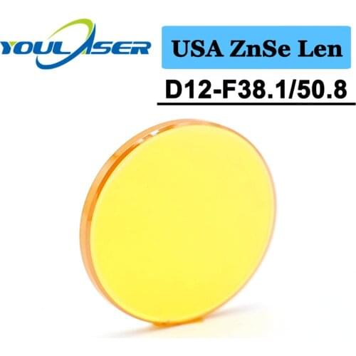 Co2 Laser Focus Lens 15mm Diameter FL50.8 63.5mm 2 2.5inches USA CVD ZnSe Material For CO2 Laser Engraving And Cutting Machine