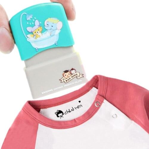 Baby Customized Name Stamp Baby Name Stamp DIY Seal Kindergarten Primary School Pupil Seal Waterproof Customized Name Sticker