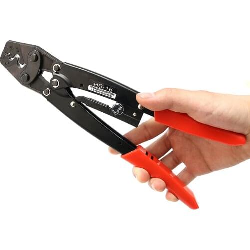 HS-16 Crimping Pliers Bare Terminal Wire Stripper Crimper Cable Lug Crimper Tool 1.25-16 Square Millimeter Cutters Cutting Tool