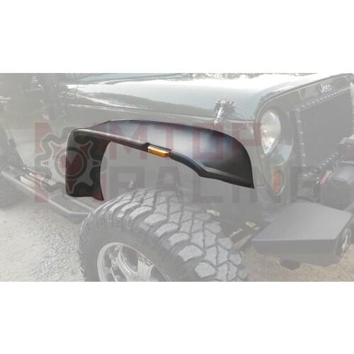 Front Rear Flat Fender Flares Kit For Jeep Wrangler JK 2 4 Door 2007 2008 2009 2010 2011 2012 2013 2014 2015 2016 2017