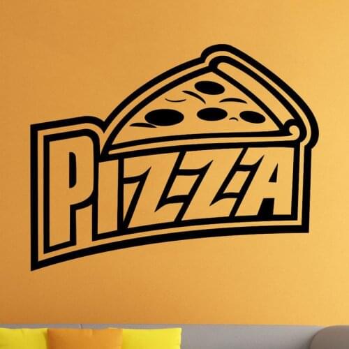 Kitchen Pizza Sticker Food Decal Poster Vinyl Art Wall Decals Pegatina Quadro Parede Decor Mural Pizza Sticker