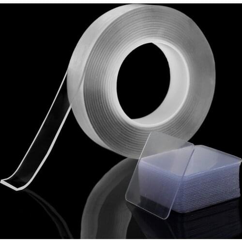 Tape Powerful Double-sided Stickers Nano Seamless No Punching Transparent Household Waterproof Wall Hangings Adhesive Glue Tapes