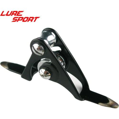 LureSport 3pcs NRHG open frame 2 Rollers guide Heavy Duty Boat Fishing Rod Building component Repair DIY Accessory