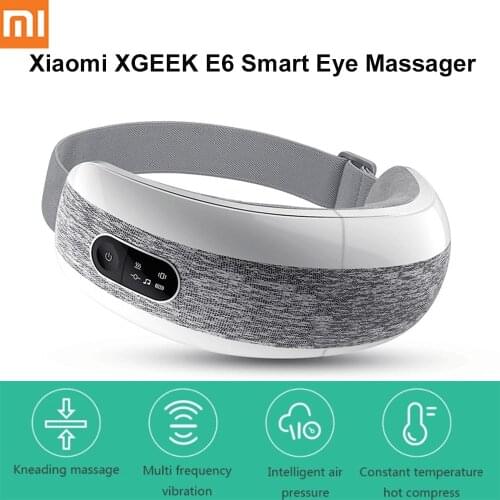 Xiaomi XGEEK E6 Smart Eye Massager Bluetooth Music 40 Degree Hot Compress 4 Modes Press Foldable Eye Relax Massager