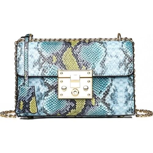 Fashion Brand Bags Women 2020 PU Leather Handbags Chain Small Women Messenger Bag Women Shoulder shopper Bag Party Lock Purse