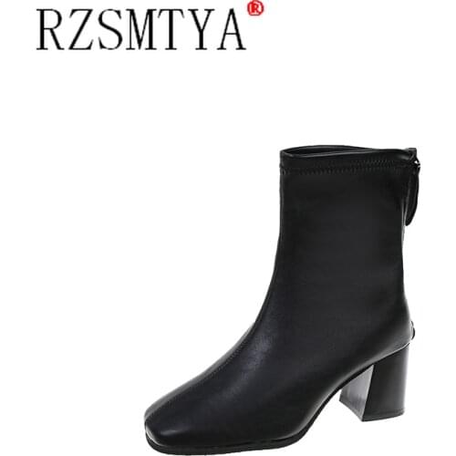 Fashion Warm Plush Snow Boots Ladies Pu Leather Shoes Winter Ladies Casual Jason S Botas Mujer Spring Womens Ankle Boots