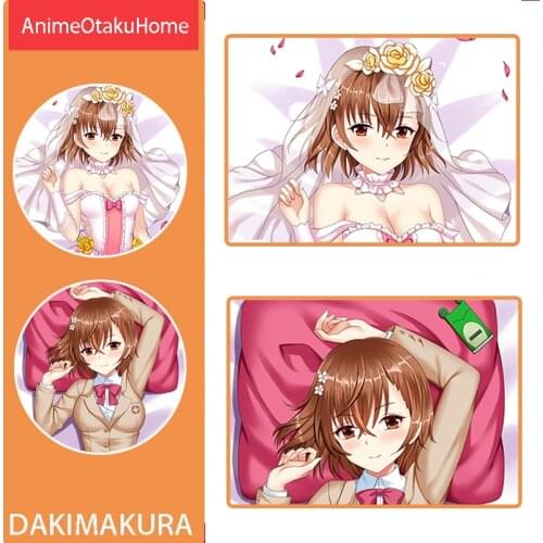 Anime Manga Toaru Kagaku no Railgun Misaka Mikoto Throw Pillow Cover Hugging Pillowcase Otaku Bedding Dakimakura Pillow Case