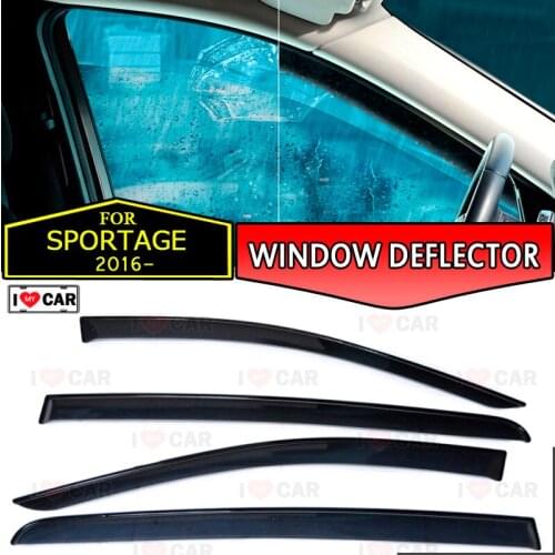 Window deflector for Kia Sportage 2016- car window deflector wind guard vent sun rain visor cover car styling decor