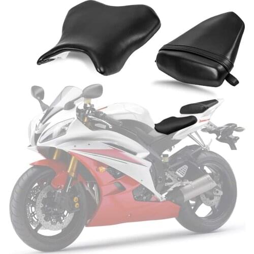 Front Rider Driver Rear Passanger Seat Pillion Cushion For Yamaha YZF R6 2006-2007
