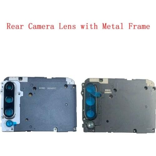 Rear Back Camera Lens Glass with Metal Frame Holder For Xiaomi Mi A3 Replacement Repair Spare Parts
