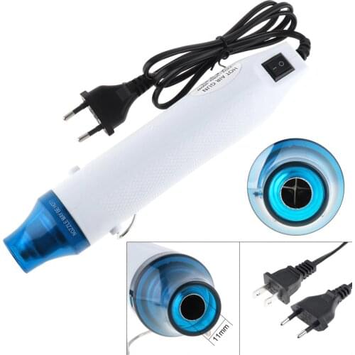 110V / 220V 300W DIY Using Heat Gun Hot Air Electric Tool with Shrink Plastic Surface for Heating DIY Accessories EU / US Plug