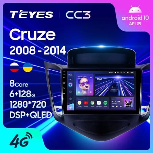TEYES CC3 For Chevrolet Cruze J300 2008 - 2014 Car Radio Multimedia Video Player Navigation stereo Android 10 No 2din 2 din DVD