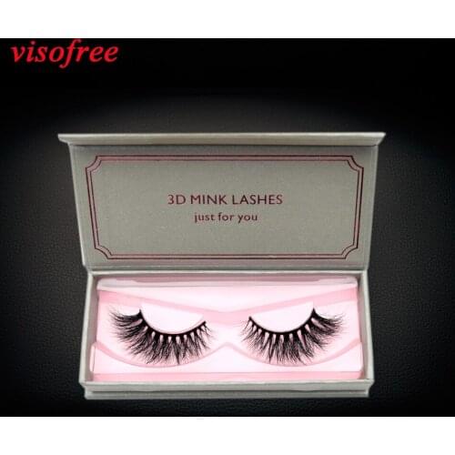 Visofree Eyelashes Makeup Mink eyelashes Handmade Full Strip Lashes Natural Long 3D Mink Lashes Cruelty-free False Eyelashes E07