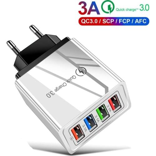 USB Charger For iPhone 11 Pro Xs X 8 7 Fast Phone Charger for Samsung Xiaomi Huawei Wall Charger EU Adapter Mobile Phone Charger