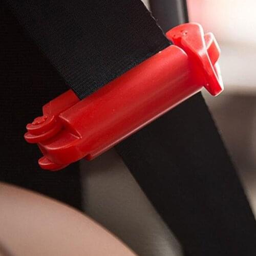 1 Pc Red Baby Kid Car Seat Safety Belt Plastic Clip Buckle Toddler Safe Strap Fixed Lock Auto Interior Accessories