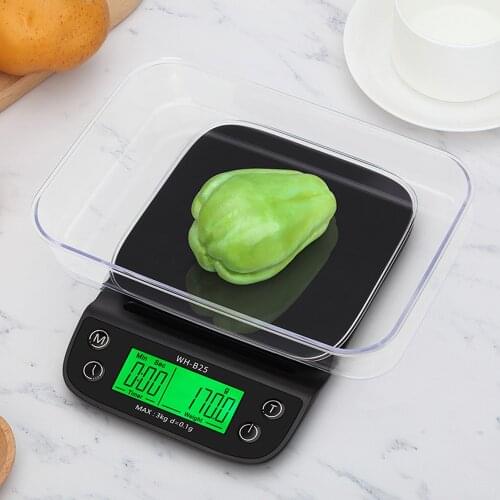 3kg/0.1g Portable Precision Digital Scale Food Diet Postal Kitchen Digital Scale Balance Weight Electronic Cooking Tools Balance