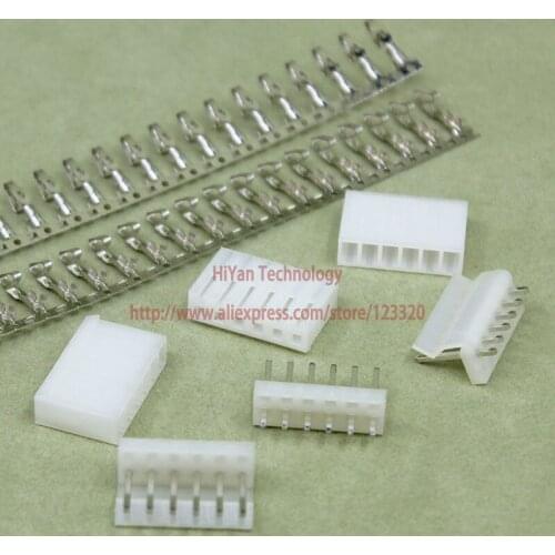 50sets/lot) connector CH3.96 Molex 3.96 6Pin 180degrees Top Entry Pitch:3.96MM Pin Header + Terminal + Housing CH3.96-6P