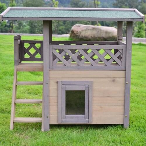 Anti-Corrosion Waterproof and Sun Protection Detachable Log Cat Nest Cat House Double Layer Pet Nest Pet Bed for Dog Pet Tent