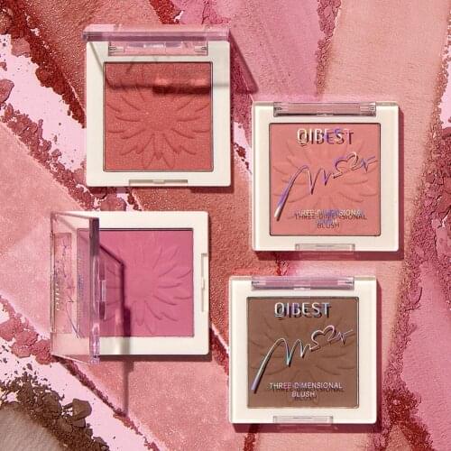 Satin Blush Natural Blendable Makeup Supplies Silky Powder Finish Beauty Blush Makeup Professional Contour Shadow Pink Blusher