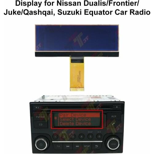 Car Radio LCD Screen Display for Suzuki Equator For Nissan Juke Qashqai Dualis Frontier car radio