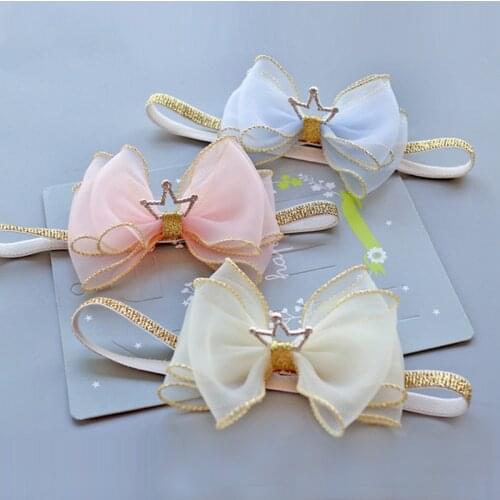 Childrens headband bowknot headband baby safety elastic headband baby head accessories christmas headband baby
