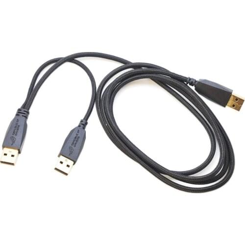 ASUS ROG CENTURION 7.1 headset is originally equipped with a one-in-two enhanced power supply USB cable USB A TO USB A 14016-000