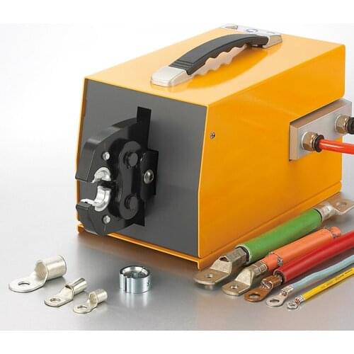 FEK-90L Pneumatic Terminal Crimping Pliers Machine Cold Press 6~95mm2 Air Crimper Die Set Air Terminals Cable Wire Crimp Tools